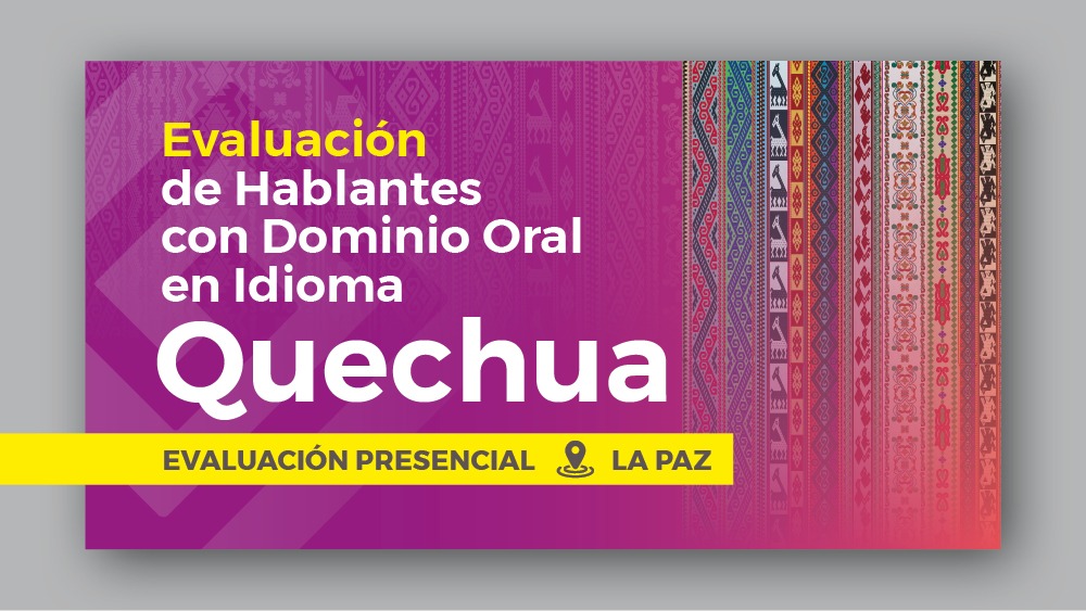 HABLANTE CON DOMINIO DEL IDIOMA QUECHUA V.55